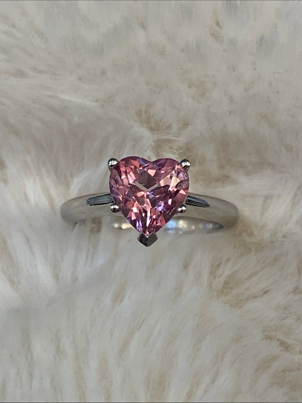 Pink Topaz Ring